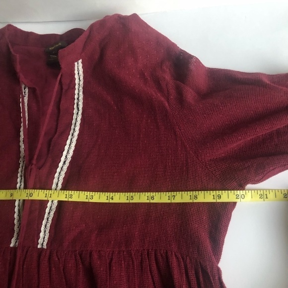 Vineet Bahl Anthropologie Nisha Boho Balloon Sleeves Peasant Top Size M - Picture 15 of 16